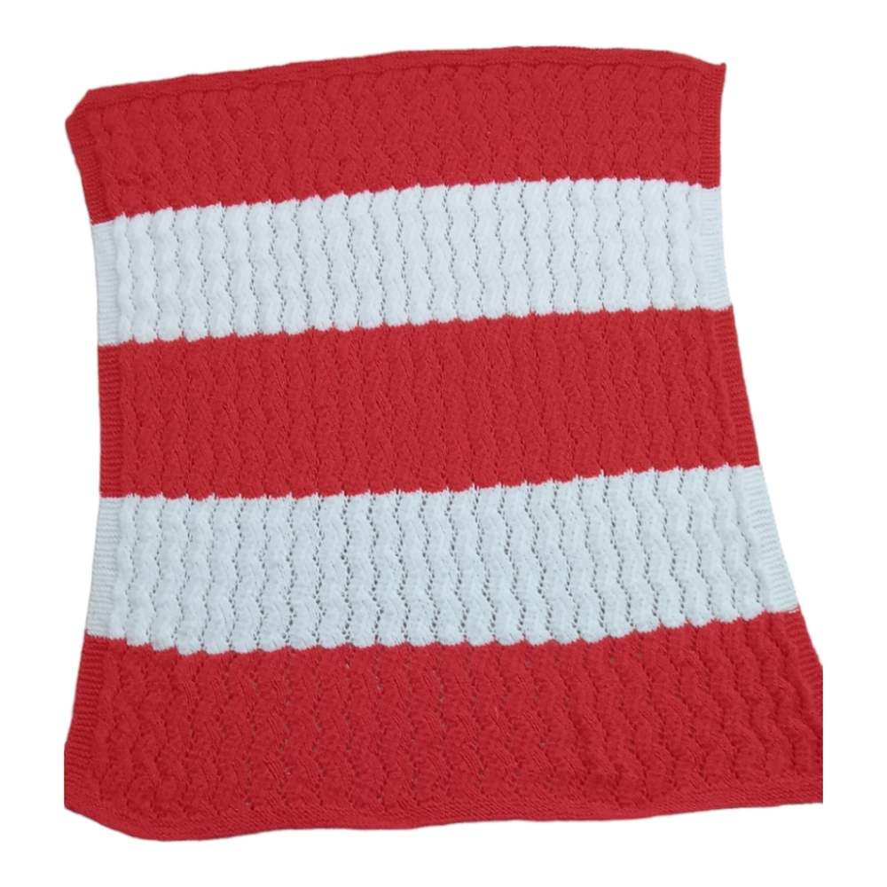Knitted baby blanket